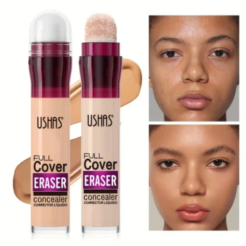 Sponge-Head Liquid Concealer Foundation for Dark Circles, Long-Lasting