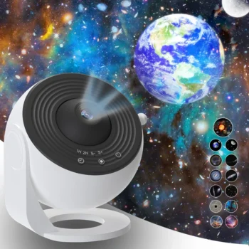 Galaxy Projector Night Light HD, 360° Rotate, 13-Disc Star Show