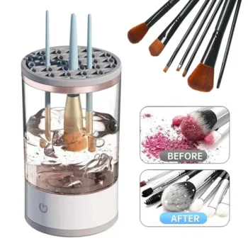 USB Electric Makeup Brush Cleaner 3-in-1 Quick-Dry Drying Rack