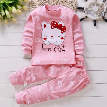 Baby Pajama Set, Cartoon Winter Style, Cozy Newborn Sleep, 2-Pack
