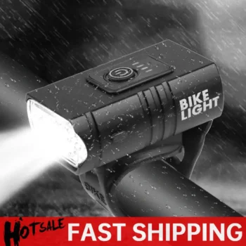 Aluminum LED Bike Front Lamp 10W 800LM 6 Modes Power Display Bright