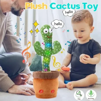 Dancing Cactus Toy with Singing & Voice Mimic - Keeps Kids Laughing
