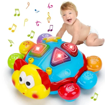 Musical Crawling Toy Spanish-English Bilingual Learning Light-Up for Babies