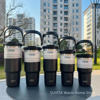 Deluxe Stainless Steel Travel Cup Set with Case, 4pcs (30/70/170ml)