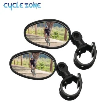 Bike Rearview Mirror Set 360° Adjustable Rotatable Universal Fit