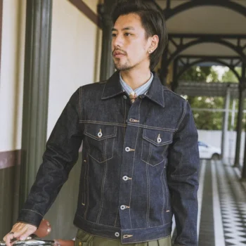 Denim Trucker Jacket Selvedge 16oz Everyday Wear LS01-001