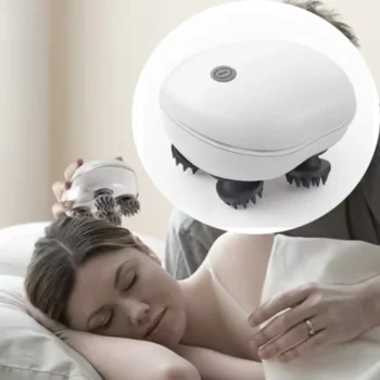 Electric Head Massager - Rechargeable Kneading Scalp Relief, Bathroom