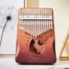 Thumb Piano Kalimba Solid Wood Veneer 17/21 Keys for Music Learning