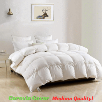 ACL Duvet All Season Comforter Made in UK Corovin Cover, Lightweight Skin Friendly Quilt, Down Alternative Ultra-Soft Plush Breathable Duvet set Bed