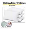 ARLinens Pillows Pack of 4 Hotel Quality Bounce Back Hollowfiber Filled Bedding Plump Pillows Size 75x50cm