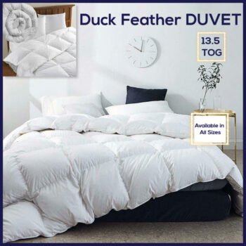ARLinens Duck Feather & Down Duvet 13.5 Tog Quilt Desgin Hotel Quality Bedding All Sizes