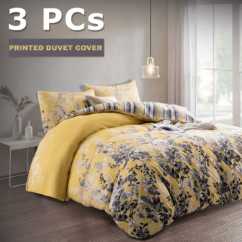 Premium Printed Duvet Cover Set – Soft, Breathable Premium Microfiber All-Season Bedding with Button Closure, Includes Pillowcases, Anti-Wrinkle & Machine Washable for Bedroom