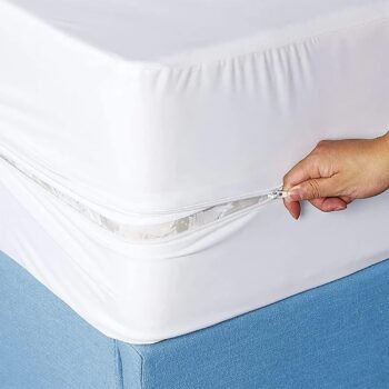 Zipper Waterproof Mattress Protector Encasement Cover Fully Protection Six Sides of Your Valuable Mattress