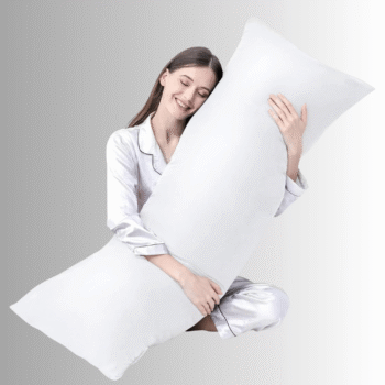 Premium Hollowfiber Bolster Pillow Full Body Orthopedic Long Pillow for Side Sleeper, Back, Neck, Maternity Support Pregnancy Pillows