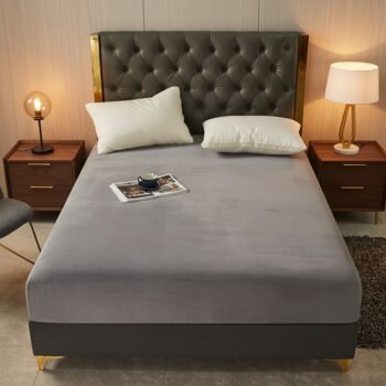 100% Flannel Fitted Bed Sheet – Warm & Cosy Thermal Bedding with Elasticated Corners, Soft Breathable Winter Mattress Cover for Comfortable Sleep