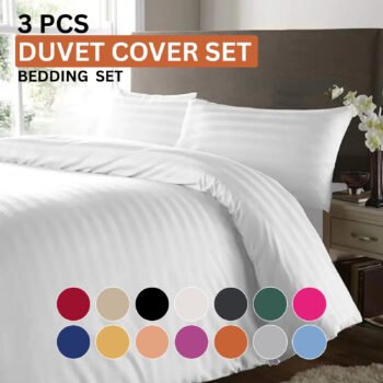 Duvet cover Set with Pillow cases Bedding Soft Microfiber Polyester Quilt Cover Set