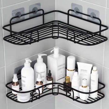 1pc Bathroom Corner Shelf, No-Drill Corner Shelf, Shelves