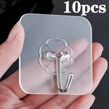 10pcs Strong Suction Cups | Metal Wall Mount Hooks for Kitchen and Bathroom, Seamless Adhesion, Multi-Functional Hanging for Convenient Storage, Utility Hooks