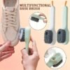 1pc Multi-Functional Liquid Dispenser Shoe Brush with Soft Bristles, Plastic Handle, No Electricity Needed, Ideal for Bathroom, Kitchen, Laundry Room Cleaning