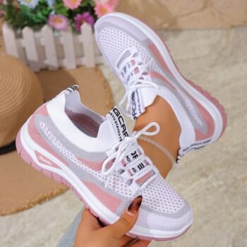 Casual Shoes Lightweight Breathable Dual-Use Support Pink Gradient