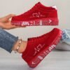High-Top Sneakers Unisex Heart Design MD Cushioning Comfort & Durability