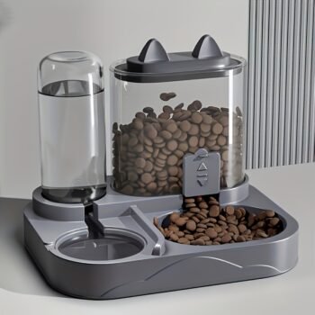 2-in-1 Pet Feeder Water Dispenser: Dry/Wet Separation, Healthy Diet