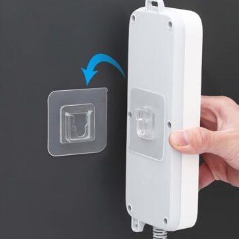 1/3/5 Pairs Strong Adhesive Hooks, No Traces, Mother Buckles, No Punching, Multi-functional, Waterproof, for Bathroom, Kitchen, Home, Wall Hanging, Mobile Adhesive Hooks, Utility Hooks