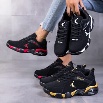 Lace-Up Air Platform Sneakers for Women, Comfortable Walking Shoes